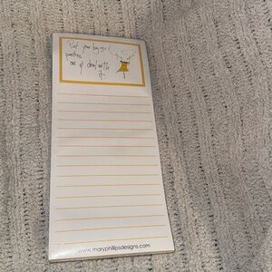 Mary Phillips Designs Notepad “Put on Your Big Girl…” Magnetic Notepad